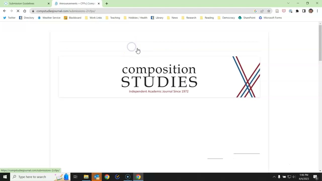 Week 13 in RHET 6800: Publishing in Composition and Rhetoric