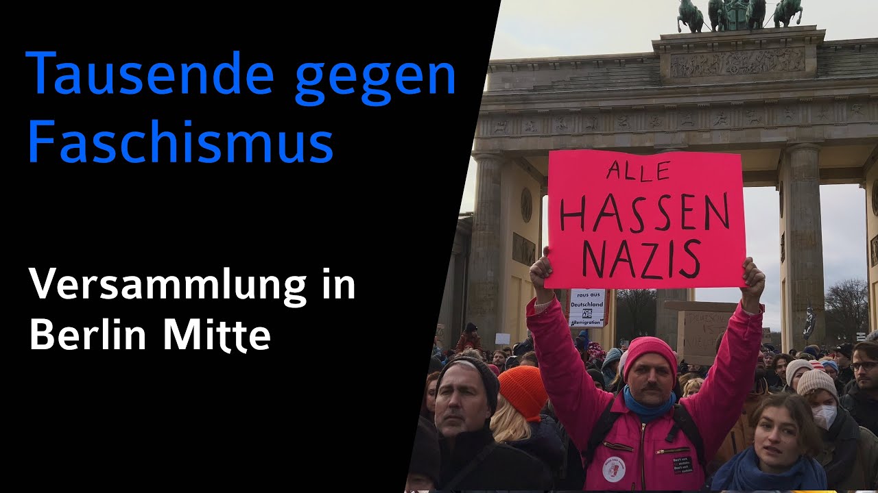 Berlin gegen Faschismus - Kundgebung am Brandenburger Tor
