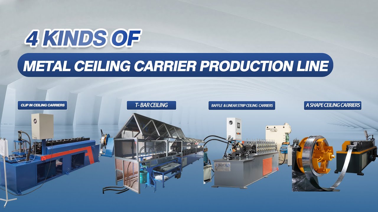 Suspended Ceiling Carrier Roll Forming Machine, T Bar , Linear/Baffle