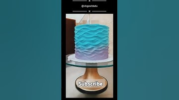 HowTo Make Wave Cake Design #wavecake #cake #food #cakedecoratingtutorials #cakerecipe