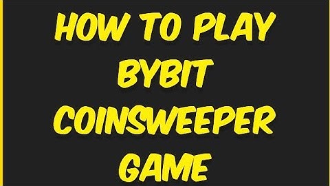 How to play bybit coinsweeper game | bybit coinsweeper game tutorial.