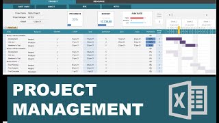 Project Management Template in Excel screenshot 3