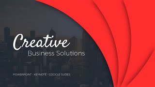 Creative Business Solutions Animated Powerpoint Template