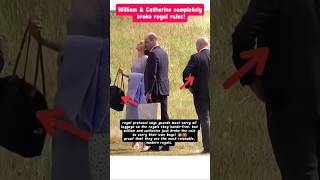 William &amp; Catherine vs. Royal Protocol ❌#princewilliam #kingwilliam #katemidddleton #royalprotocol