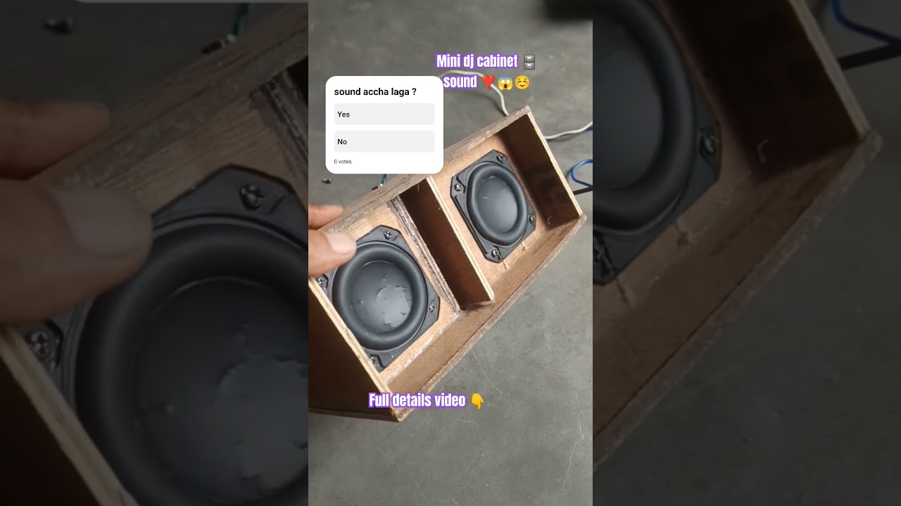 mini dj cabinet making ll how to make mini dj cabinet 