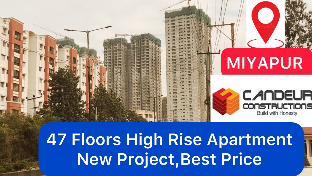 Twin Towers 47 Floors High Rise Apartment Miyapur Near