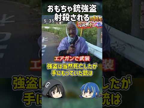 【１分解説】おもちゃ銃強盗犯が射殺された事件を1分解説【ゆっくり解説】#shorts #ゆっくりしていない解説