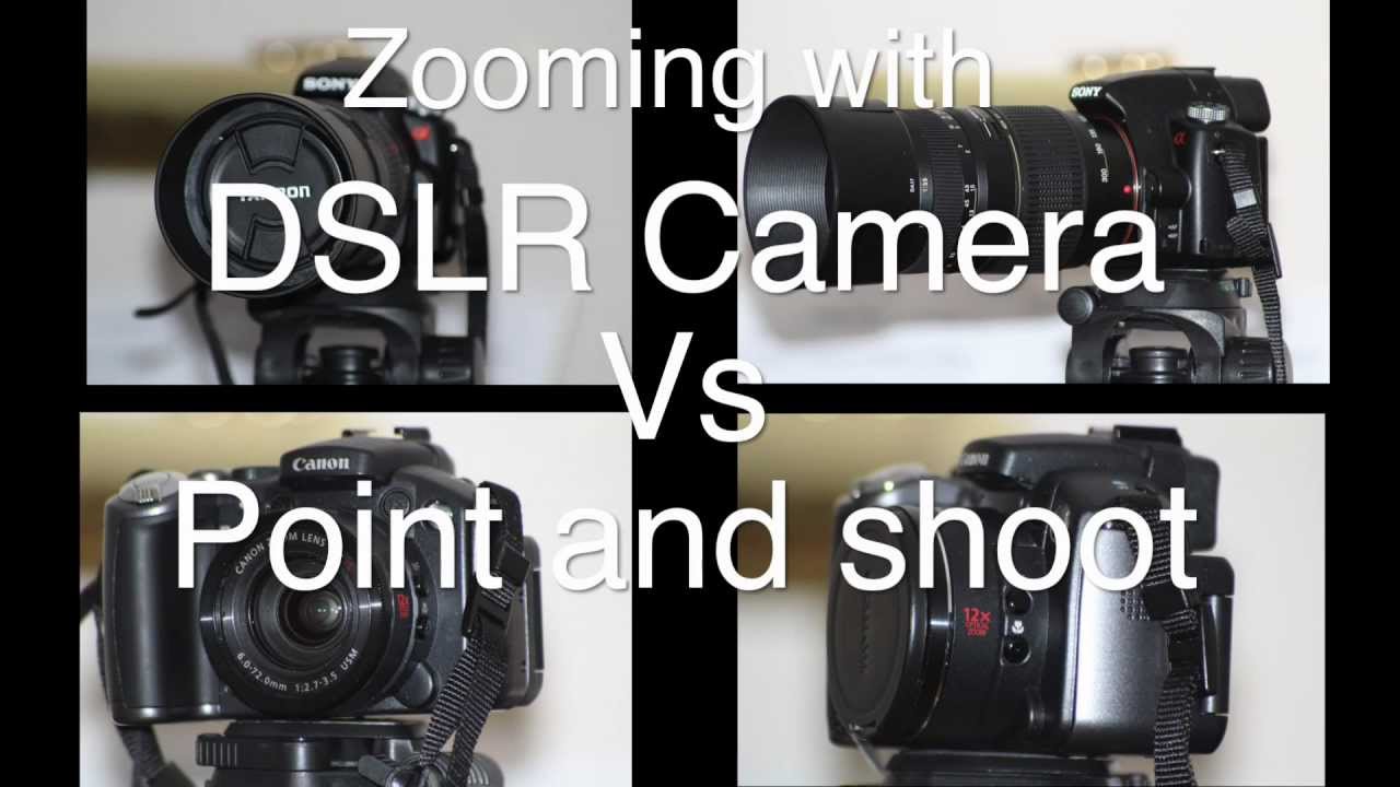 wallpapers Point And Shoot Camera Vs Dslr dslr camera vs point and shot zooming