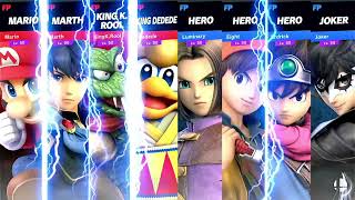 Super Smash Bros Ultimate Amiibo Fights Request #26219 Team Battle at Skyworld