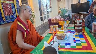 Special gathering with venerable Khewang (PhD) Kinley Norbu 