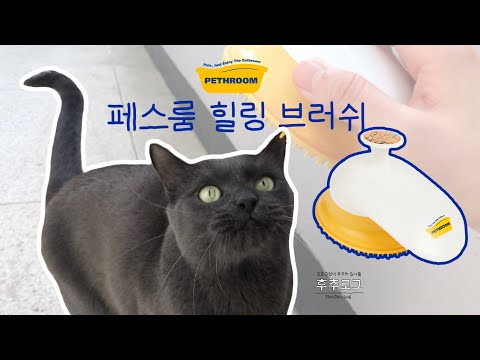 페스룸 | 힐링 브러쉬 | 고양이 강아지 빗 | 후추로그