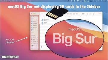 SD cards not showing in sidebar macOS Big Sur