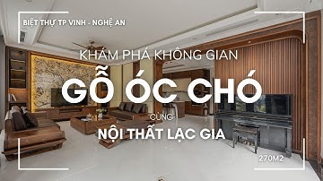 Video Hình Ảnh Thực Tế Thi Công Nội Thất Biệt Thự Gỗ Óc Chó - Anh Hải (Vinh)