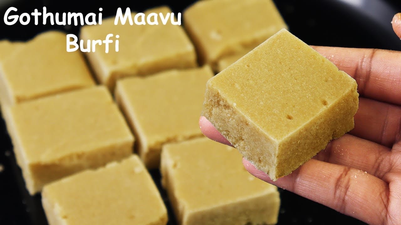 கோதுமை மாவில் புதிய பர்பி ஸ்வீட் Wheat Flour Barfi Godhumai Sweet