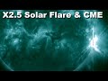 X2.5 Impulsive Solar Flare &amp; CME - Accumulating Snow Across A Large Portion Of The Lower 48