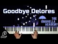 The umbrella academy goodbye delores  jeff russo piano cover  tutorial