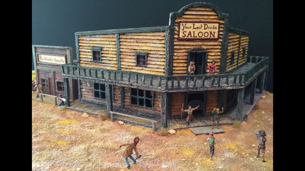 How to do an Old West saloon diorama YouTube