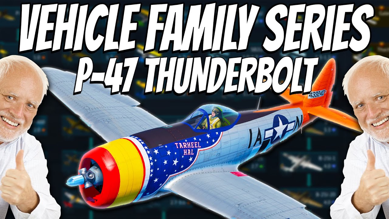 Играем на ВСЕХ P-47 Thunderbolt в War Thunder — серия «Семейство техники»