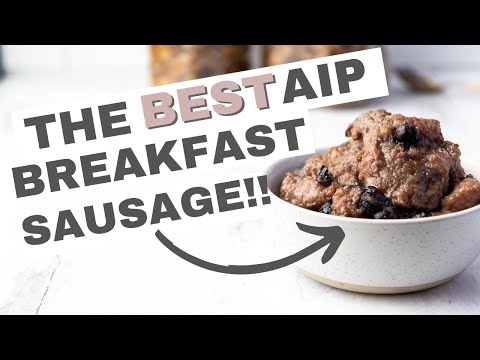 Maple Blueberry Breakfast Sausage (Paleo, AIP)