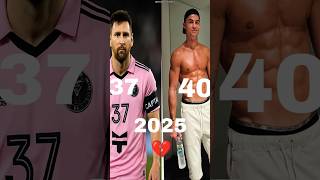 Messi X Ronaldo Ages :From 2025 to 1987 #shorts #football #tanding