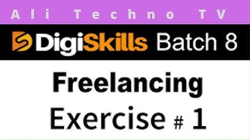 digiskill freelancing exercise no 1 batch 8 2020 | Freelancing Exercise no 1 Batch 8
