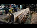 Amazing Automatic Multisaw Sawmilling Machinery Working, Extreme Fastest Wood Processing Line