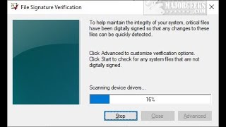 how to verify if system files and drivers are digitally signed in windows