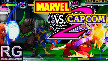 Marvel vs. Capcom 2 - Sega Dreamcast - Full Intro & arcade mode 1CC playthrough [HD 1080p 60fps]