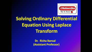 Solving Ordinary Differential Equation with Constant Coefficients Using Laplace Transform