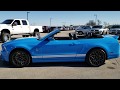 2013 FORD MUSTANG GT500 GRABBER BLUE CONVERTIBLE WALK AROUND REVIEW SOLD! 282X BEAVER DAM