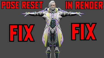Pubg Model Auto Pose Reset In Render Fix | Blender Tutorial | CHI3F