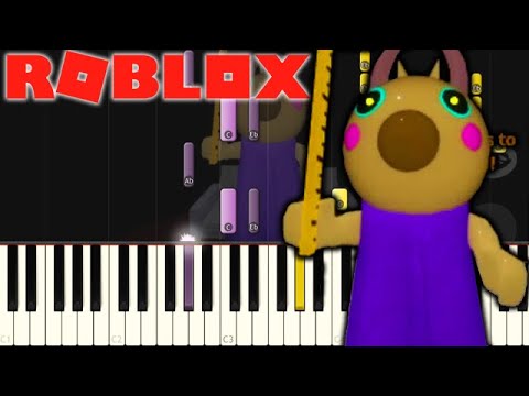 roblox piggy bunny theme piano sheet music