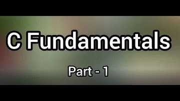 C character set, identifiers, keywords, enumerations, escape sequences/C Fundamentals Part 1