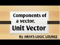 Components of a vector||Unit Vector||Related Questions||Multivariable Calculus||