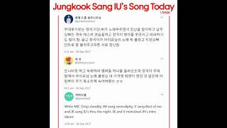 170928 Jungkook sang IU&#39;s Through The Night in MCountdown