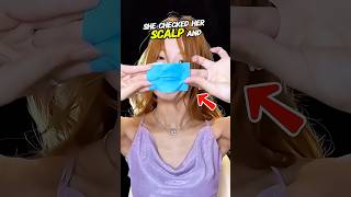 She Smelled Something In Her Hair So She Used Blue Test Paper