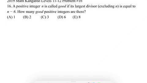 2019 Math Kangaroo Levels 11-12 Problem #16