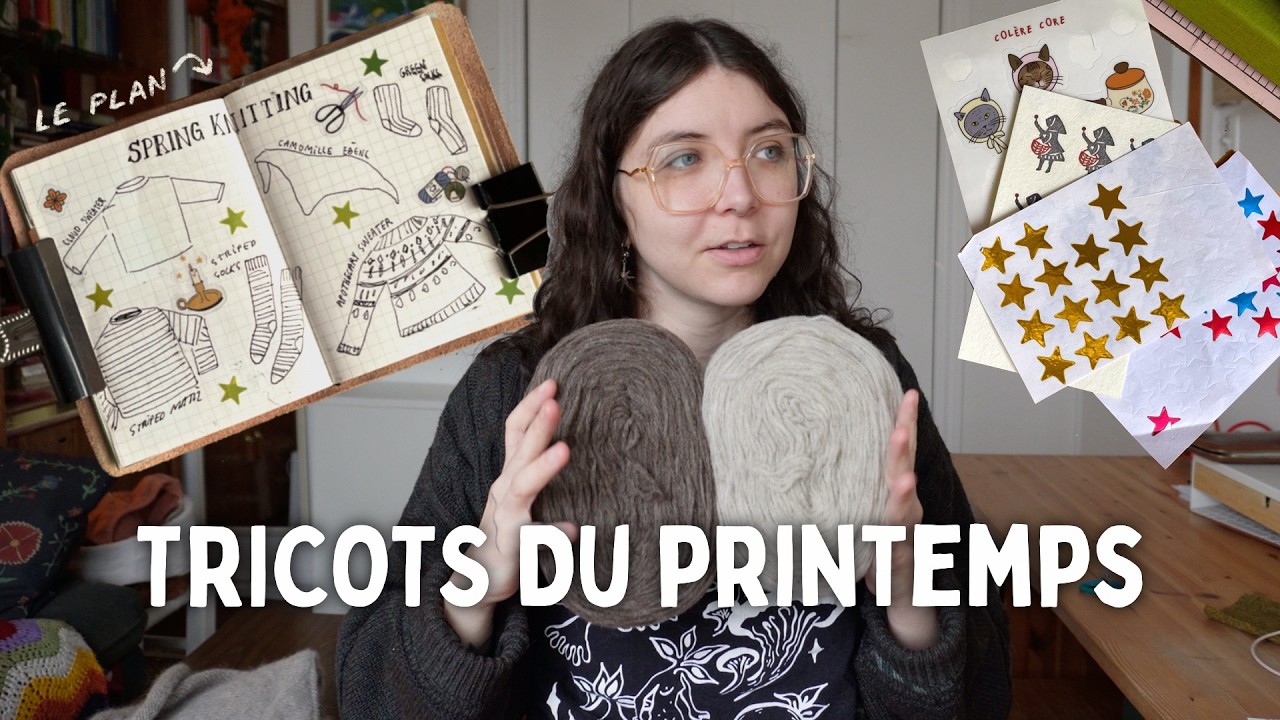 tricot & journalling ✹ mes plans de tricots du printemps