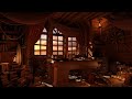 Pirate Ship Ambience - Captain&#39;s Cabin with Rain, Ocean and Island Wildlife | 8 Hours