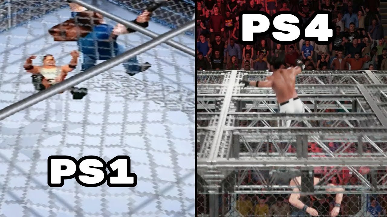 The Evolution Of Breaking The Hell In A Cell Roof In WWE Games