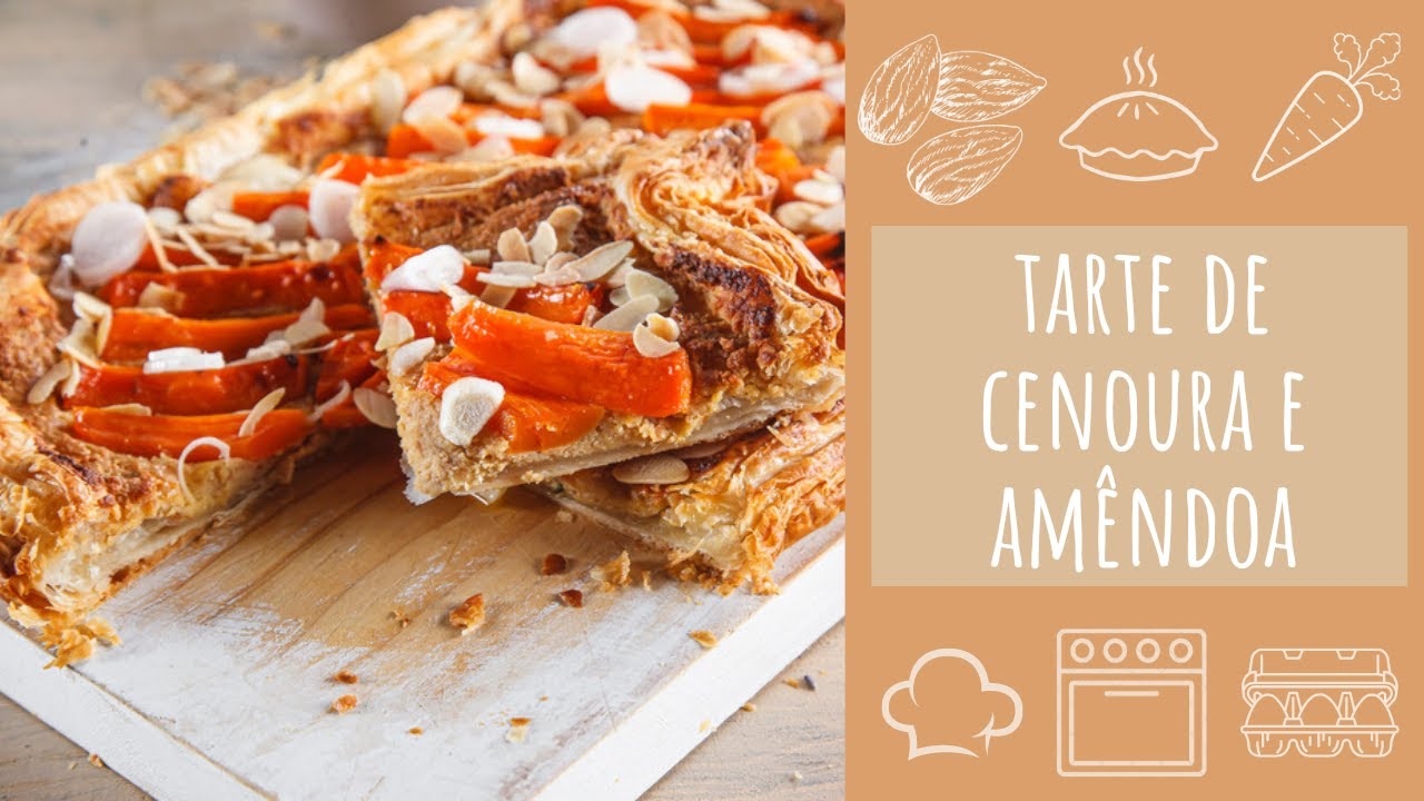 Tarte de cenoura e amêndoa