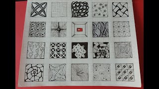 1001 Easy tangle patterns #128