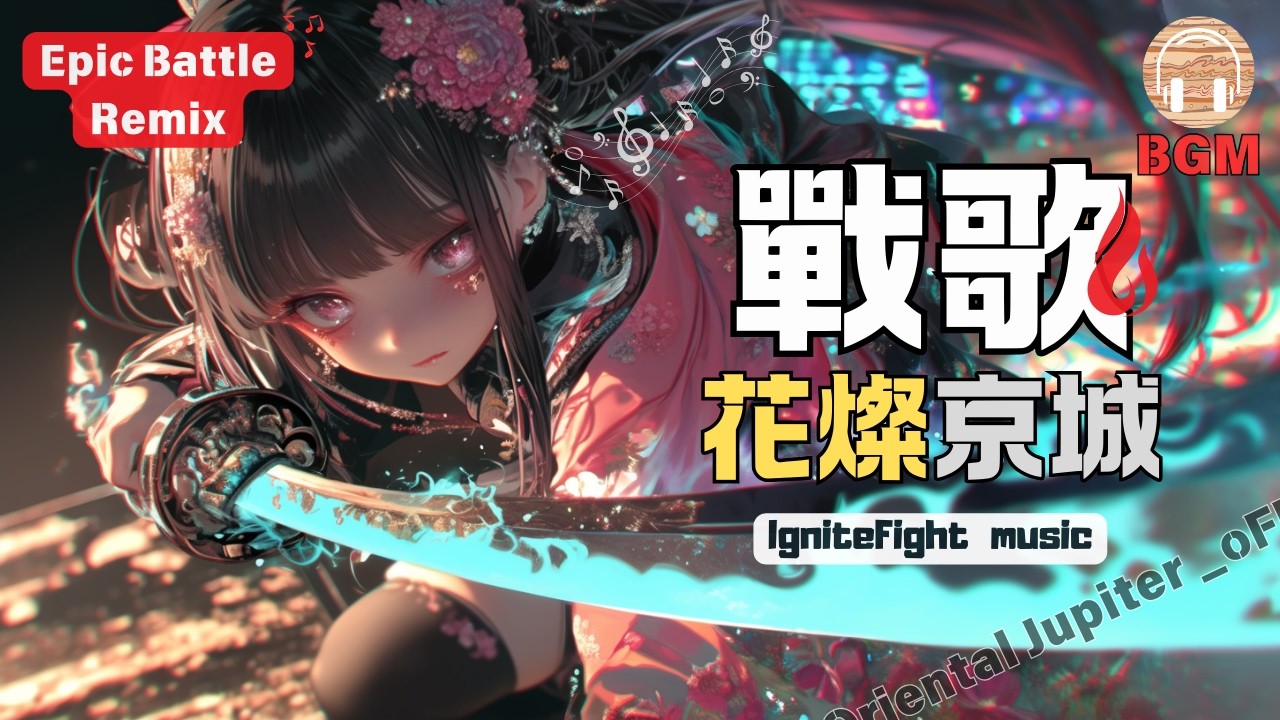 ⚔️ 花燦京城|10首靈魂燃燒 Epic Remix × 女武士 × Shamisen × EDM × Trance BGM|激勵 × 迷幻 × 作業健身音樂|Oriental Jupiter ⚔️ 花燦京城|10首靈魂燃燒 Epic Remix × 女武士 × Shamisen × EDM × Trance BGM|激勵 × 迷幻 × 作業健身音樂|Oriental Jupiter
