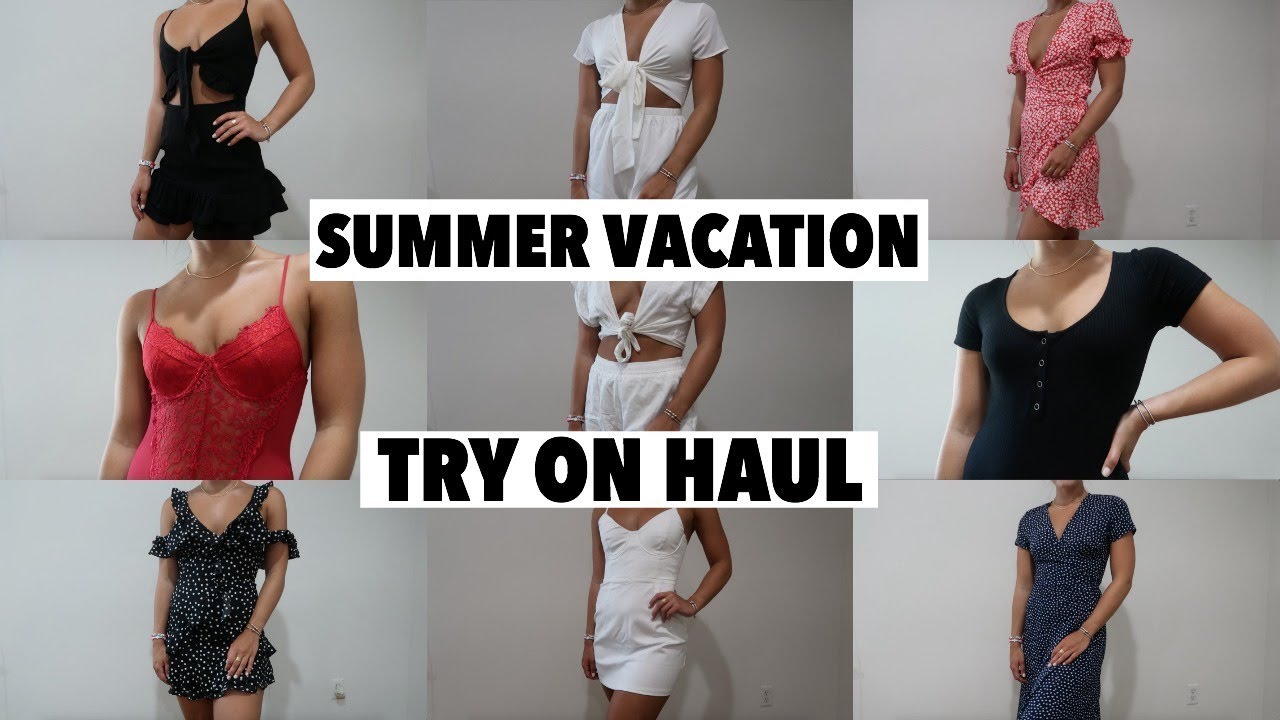 SUMMER VACATION TRY ON HAUL | Princess Polly