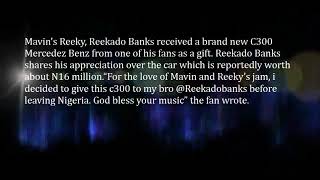 Fan Gifts Reekado Banks Brand New Mercedes Benz And He Cant Keep Calm