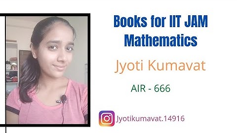 Books for IIT JAM Mathematics