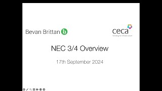 NEC 3 & 4 Overview -  CECA & Bevan Brittan Webinar