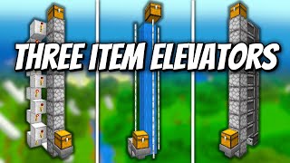 3 Item Elevators - Minecraft Tutorial 1.20 