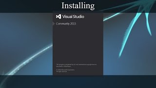 How to install Visual Studio 2015 community Details