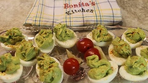 Avocado Stuffed Eggs - Deviled Eggs - Bonita
